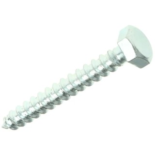 RS PRO Hex Coach Screw Steel Bright Zinc M12 x 120 mm x 12 mm Thread 824-985