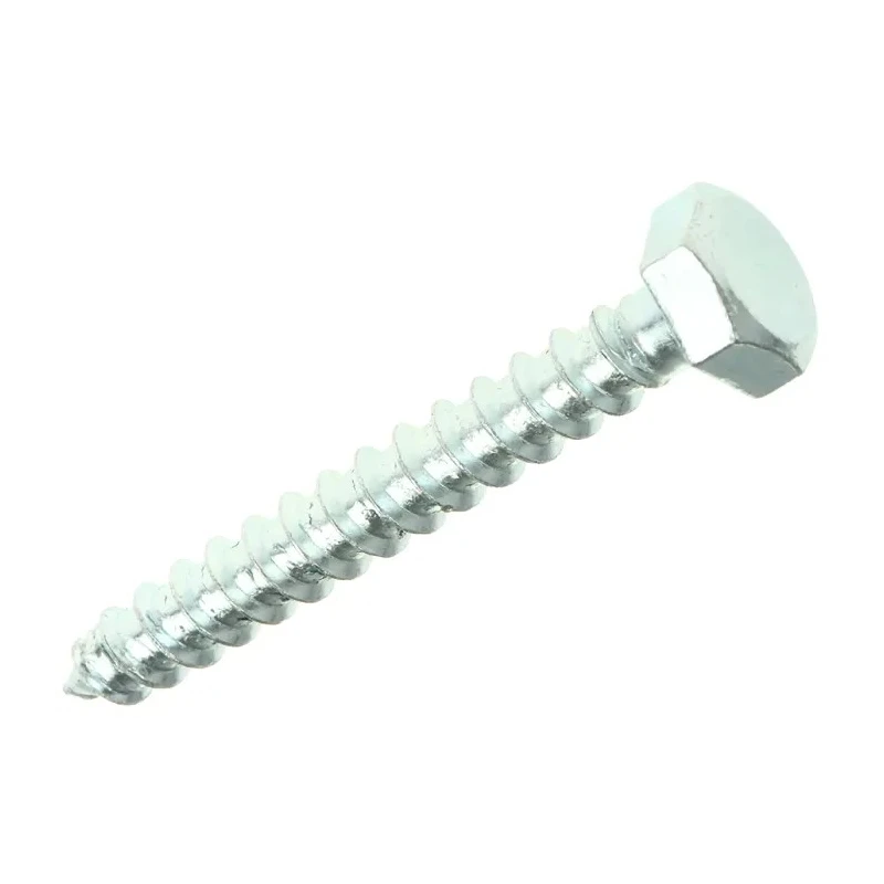 RS PRO Hex Coach Screw Steel Bright Zinc M12 x 120 mm x 12 mm Thread 824-985
