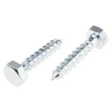 RS PRO Hex Coach Screw Steel Bright Zinc M12 x 120 mm 825-039