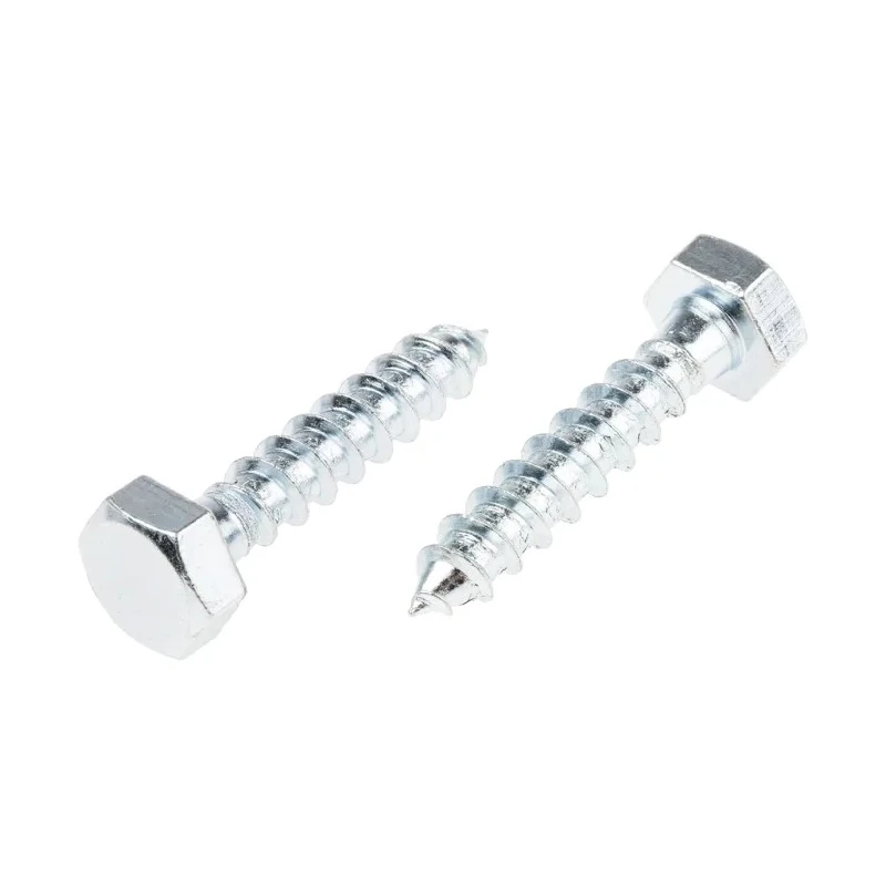 RS PRO Hex Coach Screw Steel Bright Zinc M12 x 120 mm 825-039
