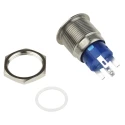 RS PRO Illuminated Momentary Push Button Switch Panel Mount SPDT White LED IP67 250V 5A 111-3890