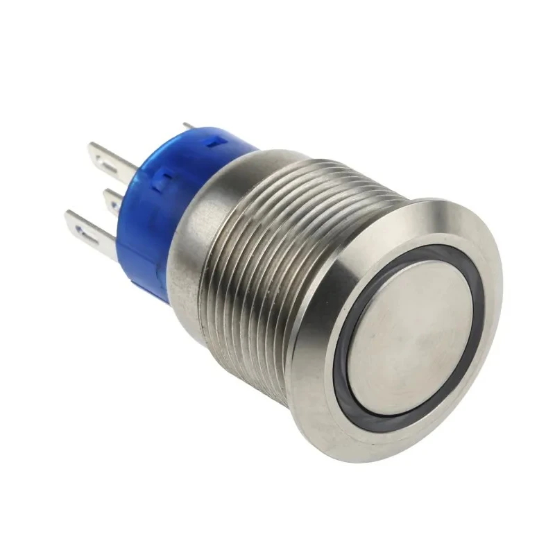 RS PRO Illuminated Momentary Push Button Switch Panel Mount SPDT White LED IP67 250V 5A 111-3890