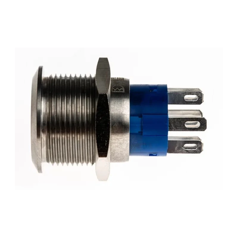 RS PRO Illuminated Push Button Switch, Latching, Panel Mount, 19.2 mm Cutout, DPDT, White LED, IP67, 250 V AC 5A 111-5800