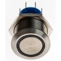 RS PRO Illuminated Push Button Switch, Latching, Panel Mount, 19.2 mm Cutout, DPDT, White LED, IP67, 250 V AC 5A 111-5800