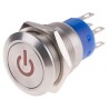 RS PRO Illuminated Momentary Push Button Switch, Panel Mount, 19 mm Cutout, DPDT, Red LED, IP67, 250 V AC 5A 111-5830