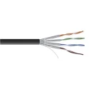 RS PRO Ethernet Cable Cat7 U/FTP Low Smoke Zero Halogen Black 100 m Cat7