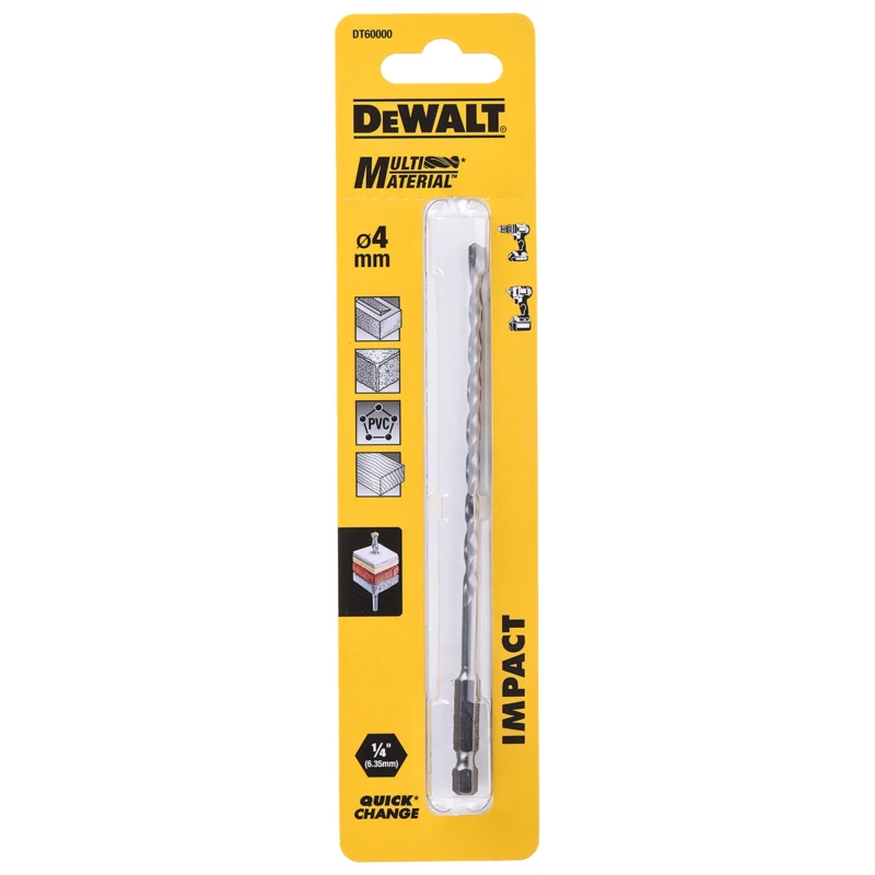DeWALT High Speed Steel Drill Bit 4 mm Diameter, 103 mm Overall Length DT60000-QZ