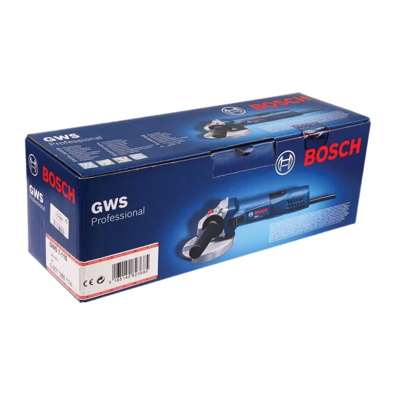 Bosch Angle Grinder 115 mm Disc Size 720 W Brushed Motor 240 V GWS 7-115 0.601.388.174