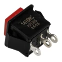APEM 1400N Series Red Momentary Push Button Switch, Panel Mount, 14.3 x 16.5 mm Cutout, SPDT 1415NC RED