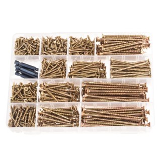 ULTI-MATE Steel 700 Piece Pozisquare Drive Wood Screw Drive Screw/Bolt Kit 9ULTIMATEPLASBOX1RS