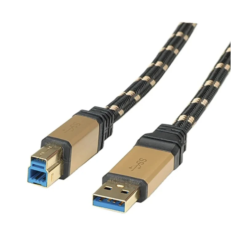 Roline USB Cable Male USB Type A to Male USB 3.0 USB B Black 800mm 11.02.8900-10