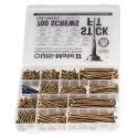 ULTI-MATE Steel 700 Piece Pozisquare Drive Wood Screw Drive Screw/Bolt Kit 9ULTIMATEPLASBOX1RS
