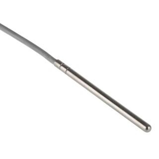 Carel PT100 RTD Sensor 6 mm Diameter, 100 mm Length, ±0.8°C Accuracy, 250°C Max Temperature PT100