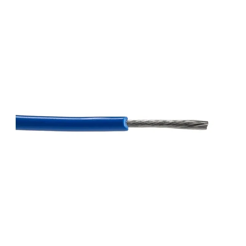 Alpha Wire Hook Up Wire PVC Series Blue 14 AWG Copper Conductor 41 Strands 0.25 mm Size 30 m Cable Length 600V 3079 BL005