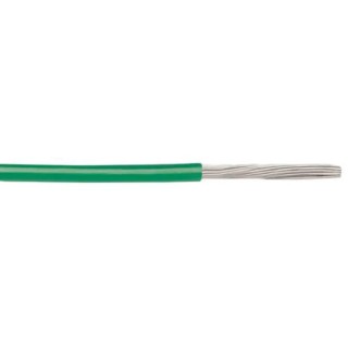 Alpha Wire Hook Up Wire PVC Series Green 28 AWG, 7/0.13 mm Core Strands, 305 m Length, 300 V, Polyvinyl 3048 GR001