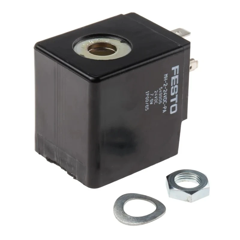 Festo Solenoid Coil Solenoid Valve Coil 24V DC Supply Voltage MH-2-24VDC-PA