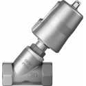 Festo Angle Seat Pneumatic Actuated Valve 10 bar 1 in Threaded, Spring Return VZXF-L-M22C-M-B-G1-240-M1-V4V4T-50-10