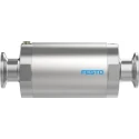 Festo Pneumatic Pinch Valve High Alloy Stainless Steel, Clamp Inlet Female, Clamp Outlet Female VZQA-C-M22C-15-S5S5-V2V4E-6