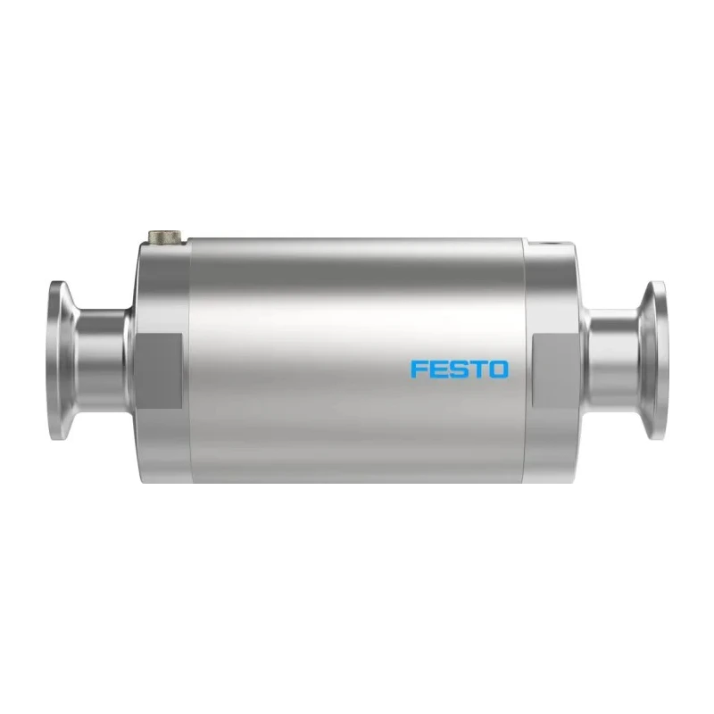Festo Pneumatic Pinch Valve High Alloy Stainless Steel, Clamp Inlet Female, Clamp Outlet Female VZQA-C-M22C-15-S5S5-V2V4E-6
