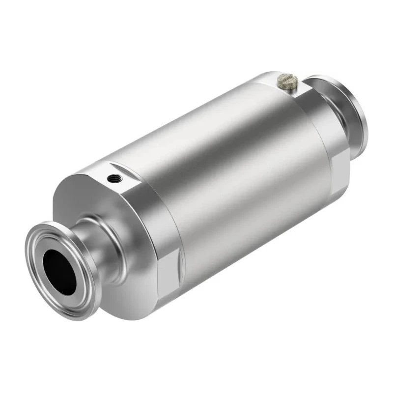 Festo Pneumatic Pinch Valve High Alloy Stainless Steel, Clamp Inlet Female, Clamp Outlet Female VZQA-C-M22C-15-S5S5-V2V4E-6