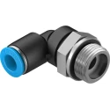 Festo Nickel Plated Brass Pneumatic Fitting Male G 3/8 in Thread to 8mm Push-in Tube QSL-G3/8-8