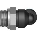 Festo Nickel Plated Brass Pneumatic Fitting Male G 3/8 in Thread to 8mm Push-in Tube QSL-G3/8-8