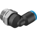 Festo Nickel Plated Brass Pneumatic Fitting Male G 3/8 in Thread to 8mm Push-in Tube QSL-G3/8-8