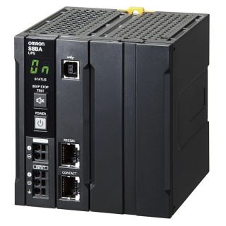 Omron Uninterruptible Power Supply 24V DC Input Output 5A Current 120W Power DIN Rail Mount S8BA