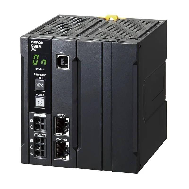 Omron Uninterruptible Power Supply 24V DC Input Output 5A Current 120W Power DIN Rail Mount S8BA