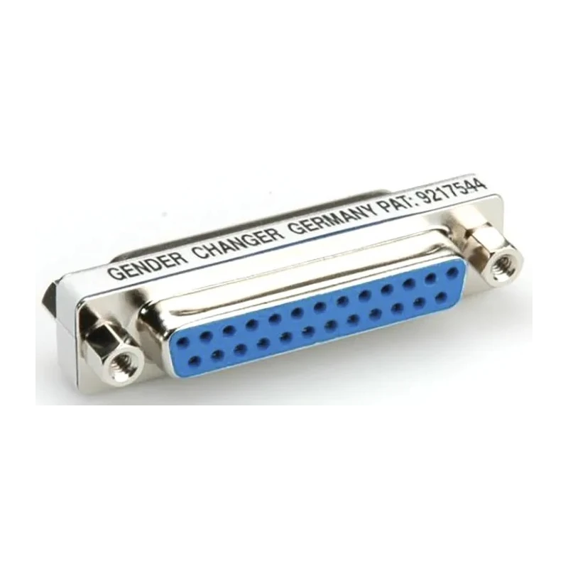 Roline D-Sub Adapter 25-Way Female to Female, Straight Orientation, Gold Flash over Nickel Plated Brass 12.03.2010-50
