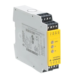Wieland 24V AC/DC Safety Relay with 2 Safety Contacts and 1 Auxiliary Contact R1.188.0720.2