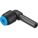 Festo Pneumatic Push-In Connector Nickel Plated Brass Fitting QSL-6H-4 with 6 mm and 4 mm Connections
