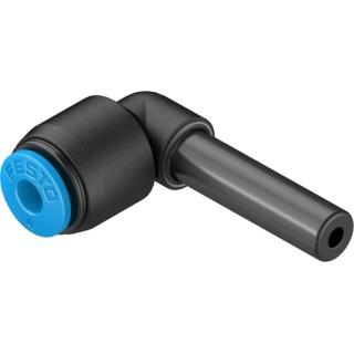 Festo Pneumatic Push-In Connector Nickel Plated Brass Fitting QSL-6H-4 with 6 mm and 4 mm Connections