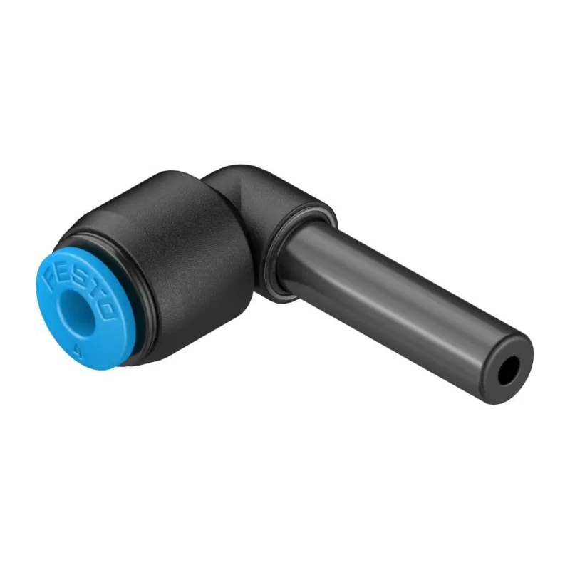 Festo Pneumatic Push-In Connector Nickel Plated Brass Fitting QSL-6H-4 with 6 mm and 4 mm Connections