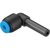 Festo Pneumatic Push-In Connector Nickel Plated Brass Fitting QSL-6H-4 with 6 mm and 4 mm Connections