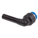 Festo Pneumatic Push-In Connector Nickel Plated Brass Fitting QSL-6H-4 with 6 mm and 4 mm Connections