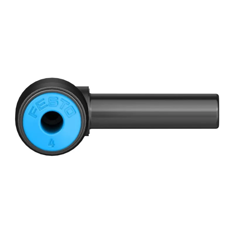 Festo Pneumatic Push-In Connector Nickel Plated Brass Fitting QSL-6H-4 with 6 mm and 4 mm Connections