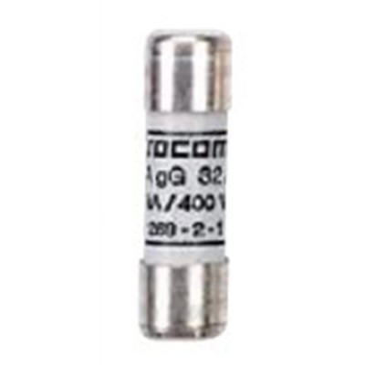 Socomec 20A Cartridge Fuse 10 x 38 mm 500V AC gG Fuse Characteristics NFC-DIN Series 60120020