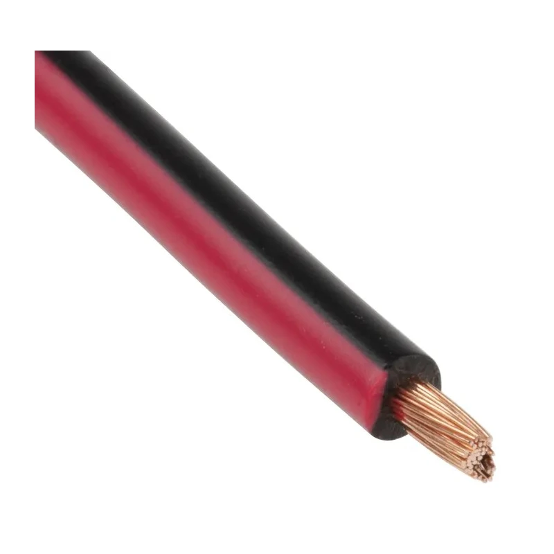 RS PRO Black Red Hook Up Wire 57x0.15 mm Core Strands 30 m Polyvinyl Chloride 600V 100°C 122-5866