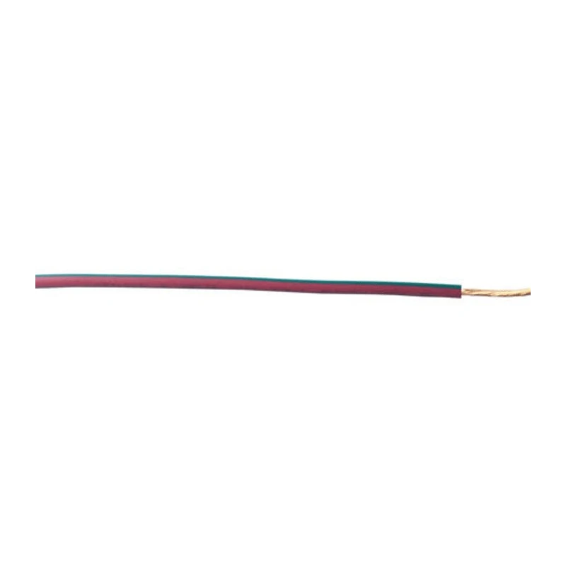 RS PRO ISO 6722-1 Series Red, Green Hook Up Wire 57x0.15 mm Core Strands 30 m Length Polyvinyl Chloride 600V 100°C 122-5873