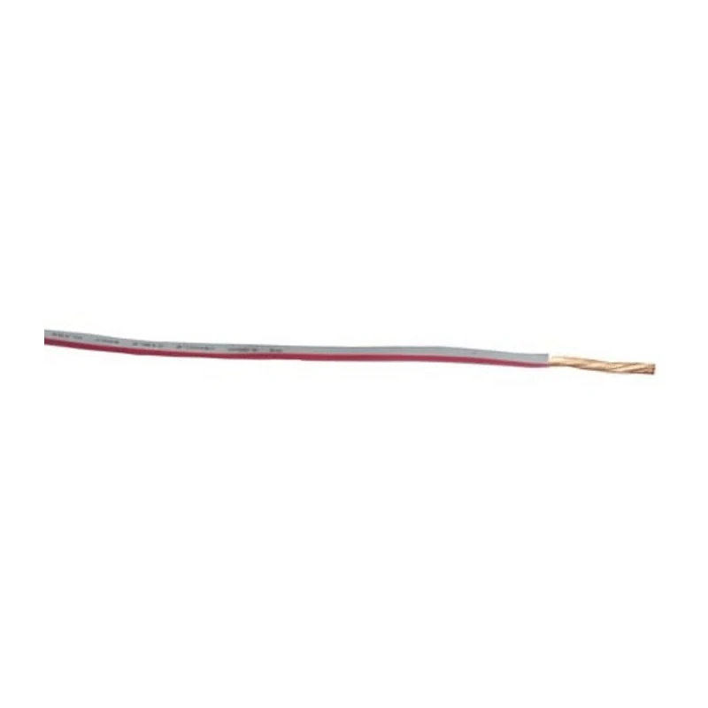 RS PRO White, Red Hook Up Wire 115/0.15 mm Core Strands, 30 m Length, 600V, Flame Retardant Polyvinyl Chloride 122-5885
