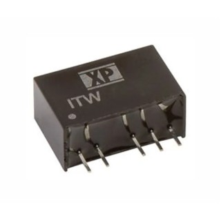 XP Power ITW Series Isolated DC/DC Converter, 15 V, -15 V Output, 33 mA Output Current, 18 V / 9 V Input, 1 W ITW1215S