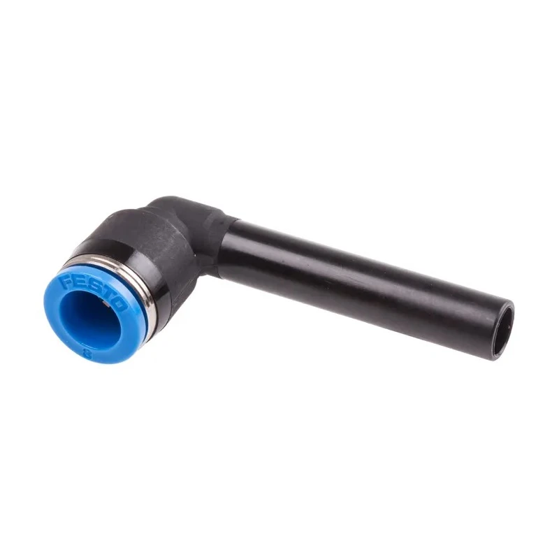 Festo Nickel Plated Brass Pneumatic Elbow Tube-to-Tube Push-In Fitting 8 mm QSL-8HL