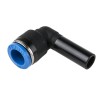 Festo Nickel Plated Brass Pneumatic Elbow Tube-to-Tube Adapter Push In 10 mm Connection 14 Bar Max Operating Pressure QSL-10H