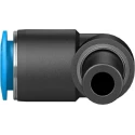 Festo Nickel Plated Brass Pneumatic Elbow Tube-to-Tube Adapter Push In 10 mm Connection 14 Bar Max Operating Pressure QSL-10H