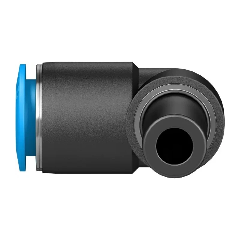 Festo Nickel Plated Brass Pneumatic Elbow Tube-to-Tube Adapter Push In 10 mm Connection 14 Bar Max Operating Pressure QSL-10H