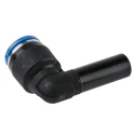 Festo Nickel Plated Brass Pneumatic Elbow Tube-to-Tube Adapter Push In 10 mm Connection 14 Bar Max Operating Pressure QSL-10H