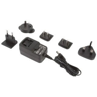 XP Power AC/DC Adapter 12V 24W Interchangeable Plug 2.1 x 5.5 x 12 mm Centre Positive VER24US120-JA