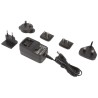 XP Power AC/DC Adapter 12V 24W Interchangeable Plug 2.1 x 5.5 x 12 mm Centre Positive VER24US120-JA
