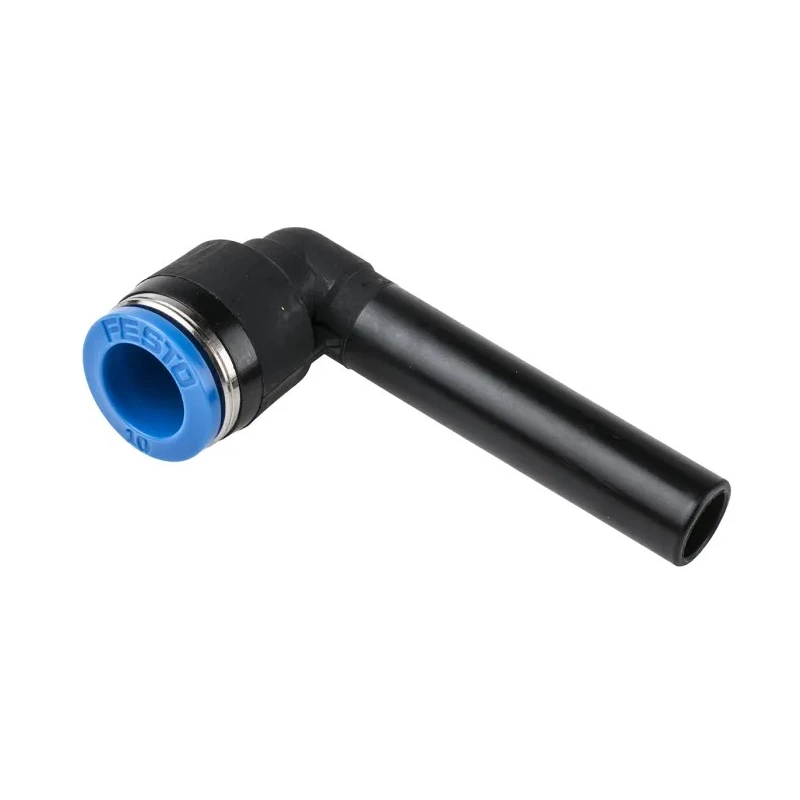 Festo QSL Series Nickel Plated Brass Pneumatic Elbow Tube-to-Tube Adapter Fitting 10 mm Push In Connection QSL-10HL